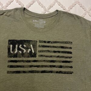 Olive Green Graphic T-Shirt
